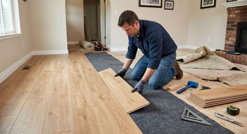 Laminate Floor Remodeling in Shawnee, KS