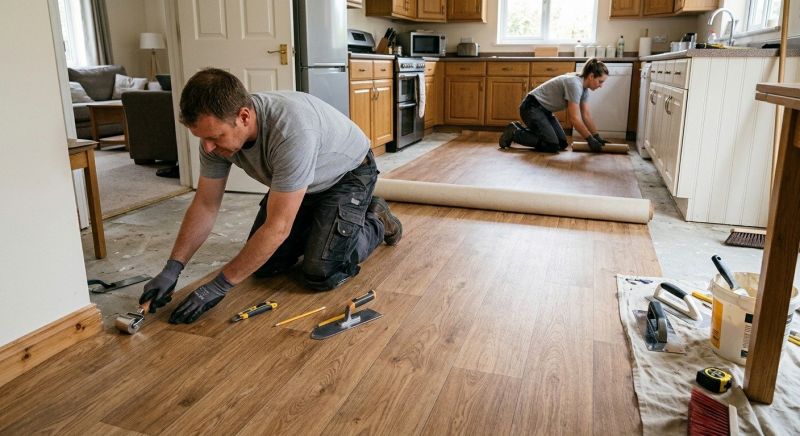 Linoleum Floor Installation in Shawnee, KS