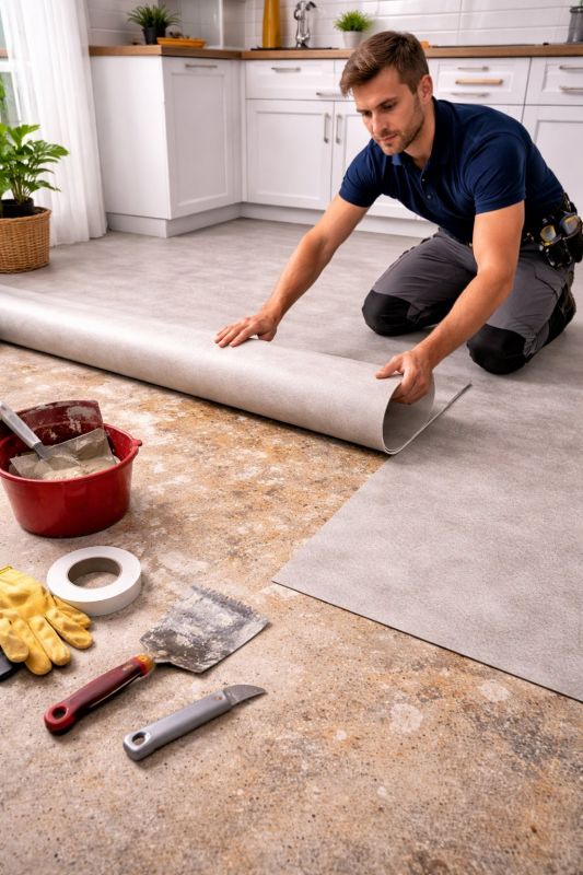 Linoleum Floor Installation in Overland Park, KS