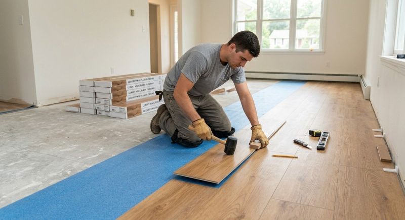 Luxury Vinyl Tile Installation in Platte County, MO