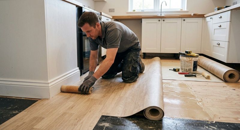 Sheet Linoleum Installation in Leavenworth County, KS