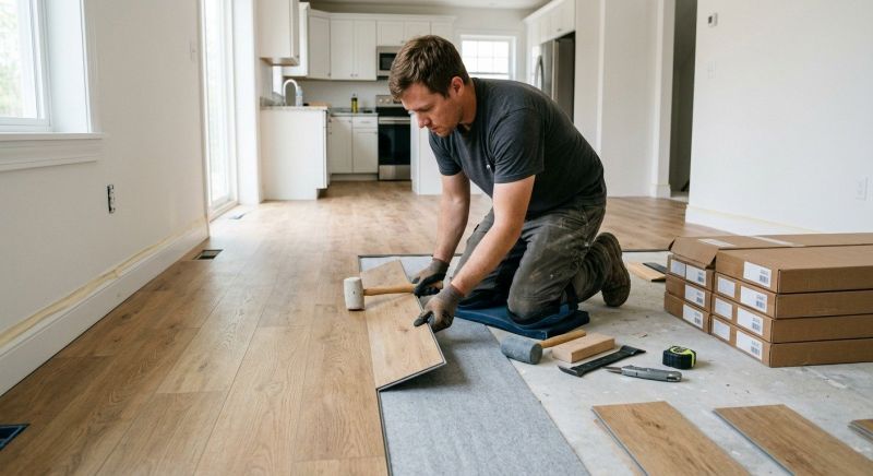 Vinyl Plank Floor Installation in Shawnee, KS