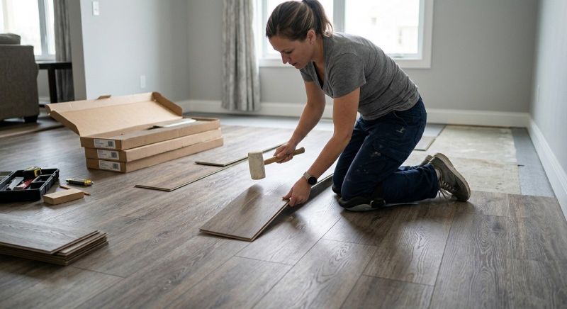 Vinyl Plank Floor Installation in Shawnee, KS